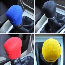 Color My Life Car Gear Head Shift Knob Cover Gear Shift Handle Ball Collars for Ford Focus 2 3 4 MK2 MK3 MK4 MT 2009 - 2017