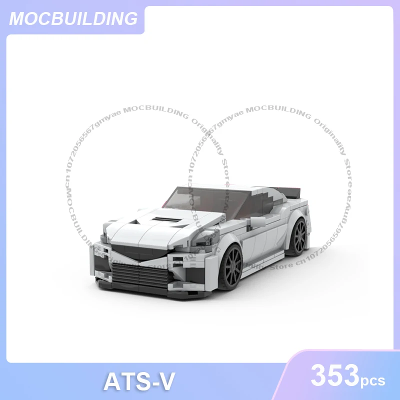 

MOC Building Blocks ATS-V Car Model DIY Assemble Bricks Transportation High Speed Vehicle Collection Display Toys Gifts 353PCS