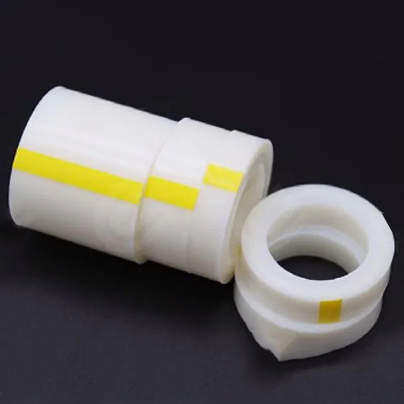 10M Transparent White PTFE Tape 260°Wear-resistant Acid and Alkali Resistant High Temperature Single-side Self-adhesive Smooth