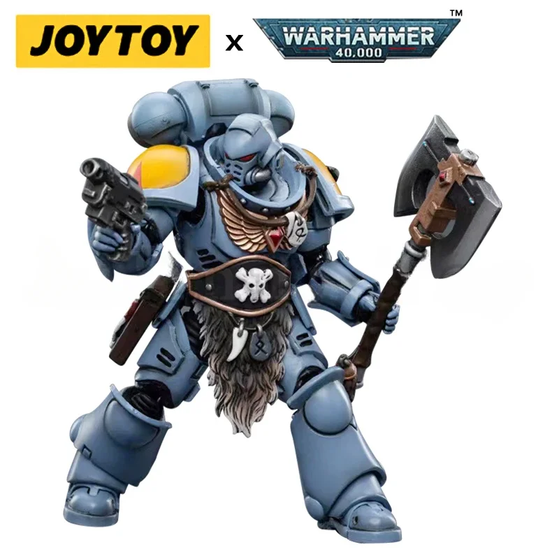 JOYTOY 1/18 Actionfigur 40K Space Wolves Claw Pack Sigyrr Stoneshield Anime Collection Militärmodell