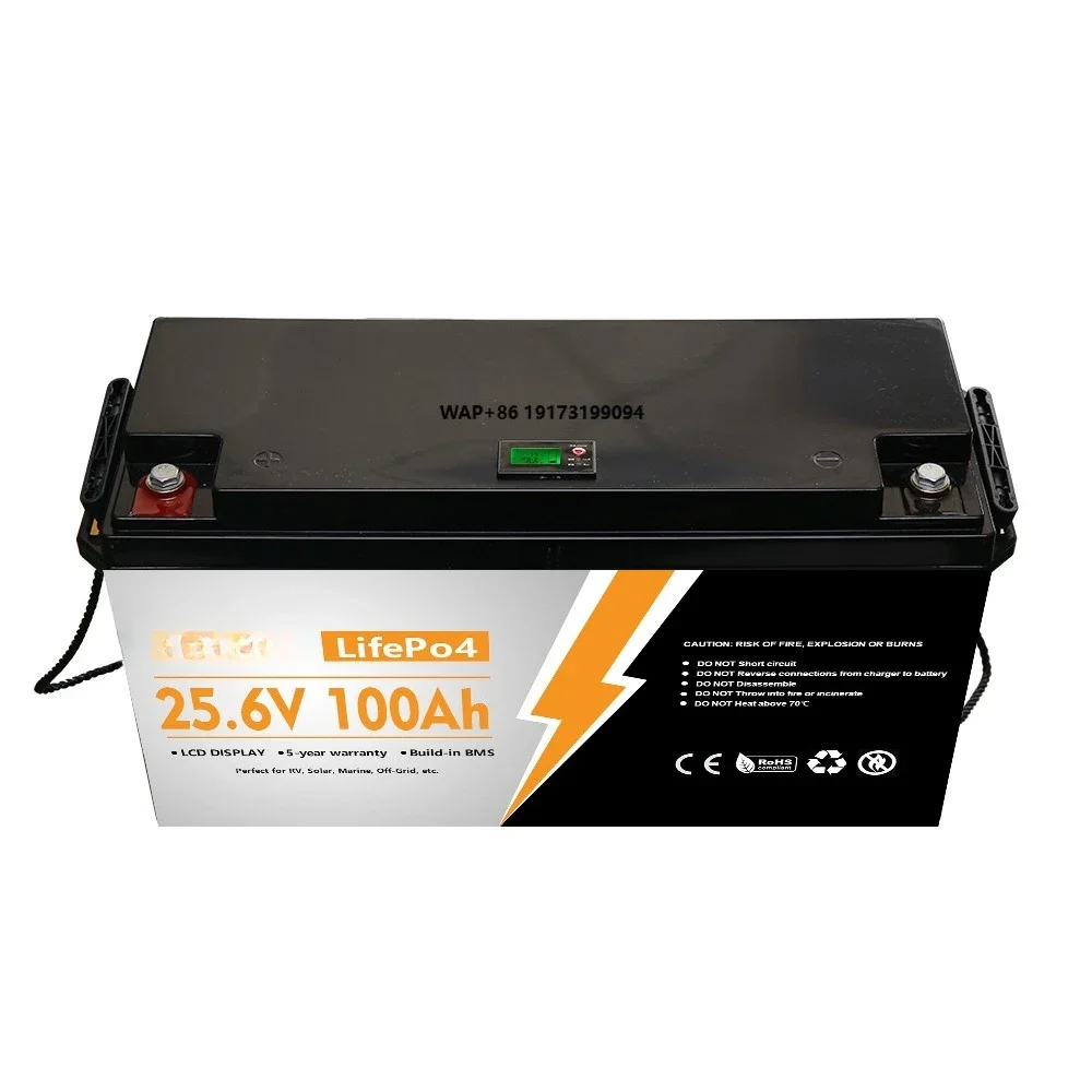 ISPS200-24 12V/24V 100Ah/200Ah Lithium Iron Battery Pack Rechargeable 6000 Cycles Solar & Home Use