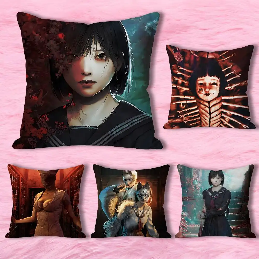Game S-Silent H-Hill 1 2 3 4 f Celebrity Merchandise All-Match Printed Pillow Case Sofa Car Office Room Decoration Protector