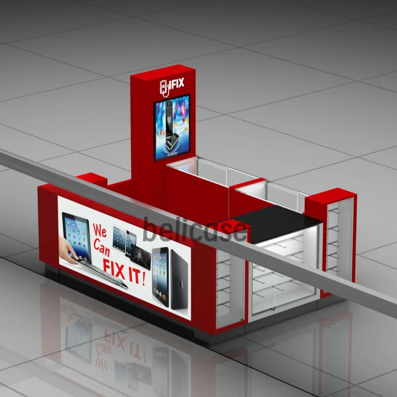 customized.Cell Phone Accessory Stores Glass Display Showcase Mobile Phones and Accessories Cabinets Shopping Mall Mobile Phone