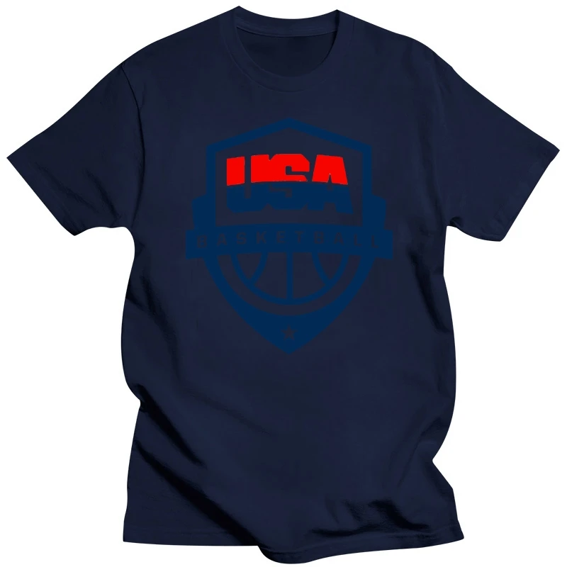 New USA Basketball T-Shirt MensWomens Black White Shirt 2