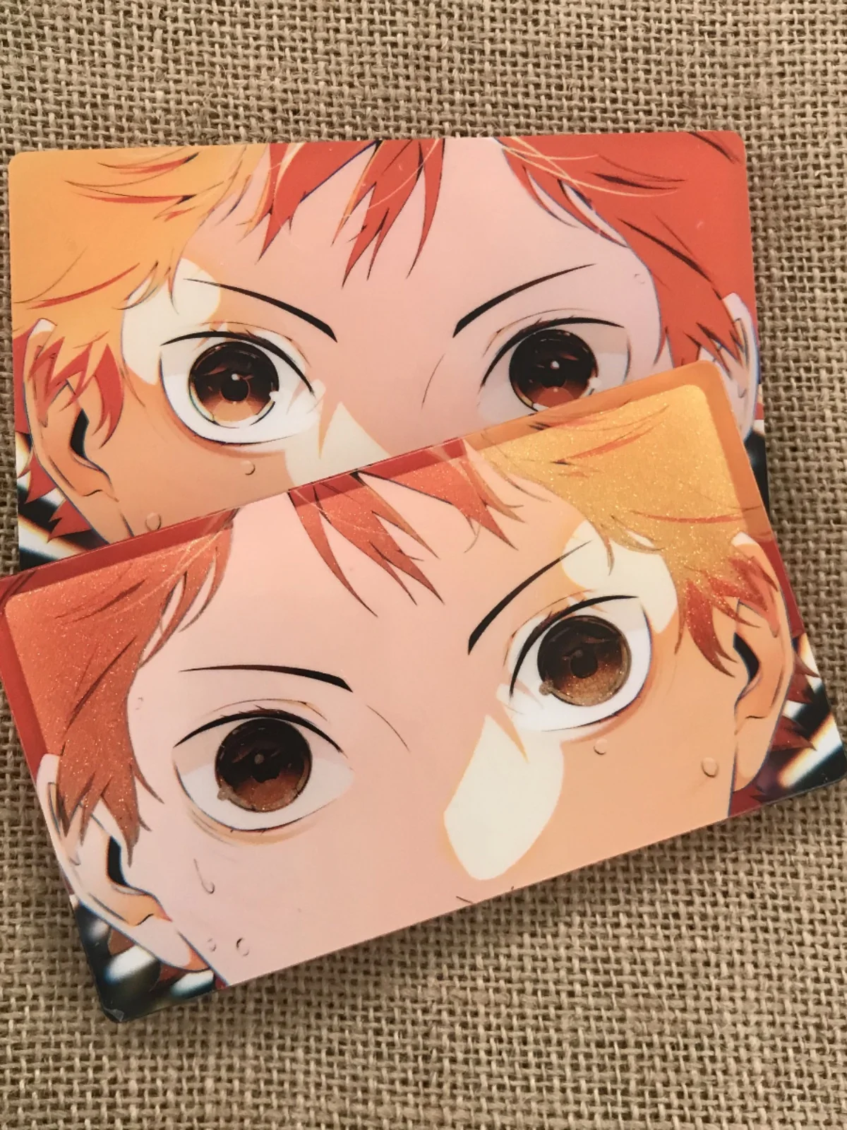 

Anime Haikyuu!! Shoyo Hinata Cosplay Colored Window Plate Quicksand Mahjong Acrylic Desktop Ornament Individuality Delicacy