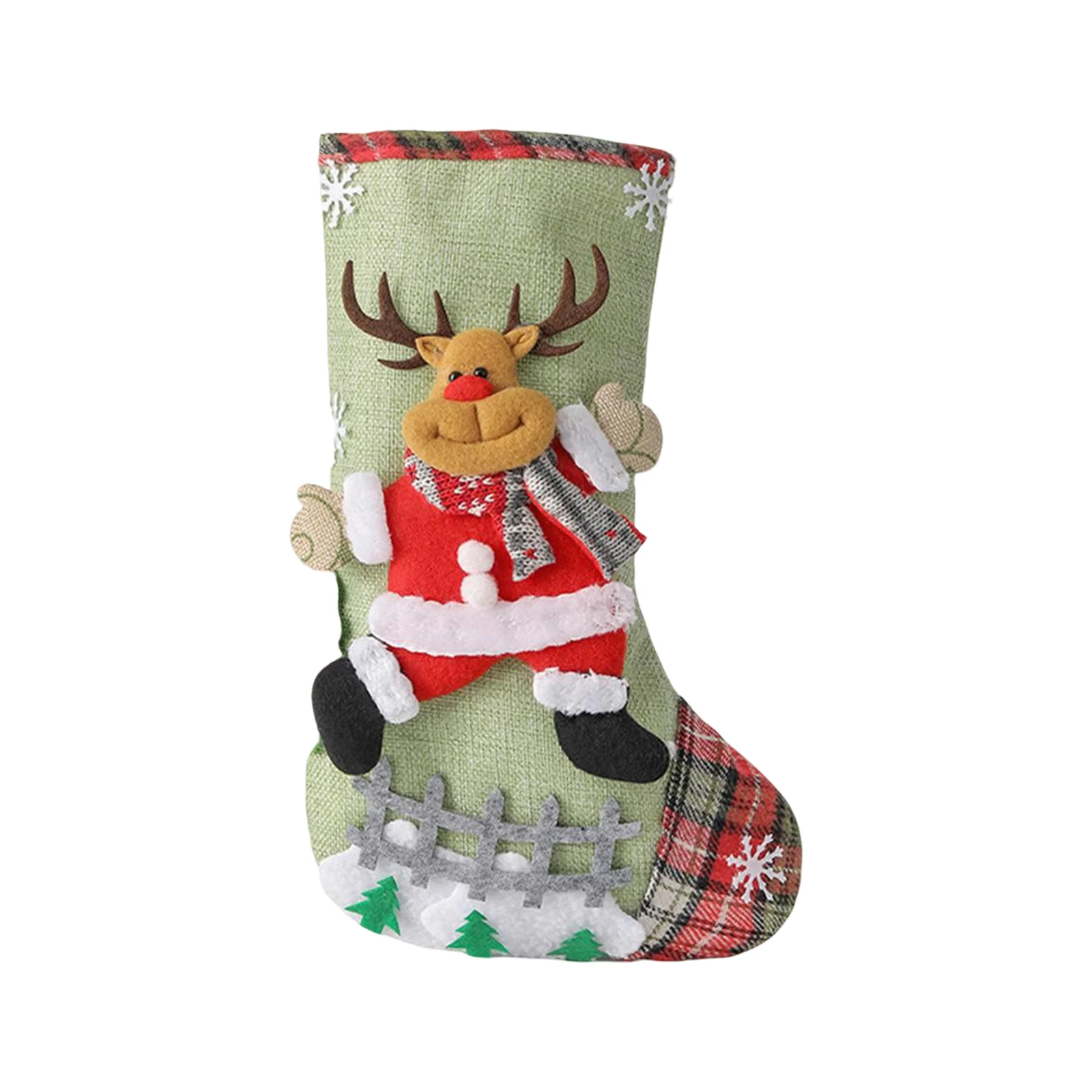 عيد الميلاد شخصية جوارب مهرجان جوارب شائعة الاستخدام هدية حقيبة عيد الميلاد حفلة الحلوى وجبات خفيفة حزمة جوارب شنطة هدايا #4