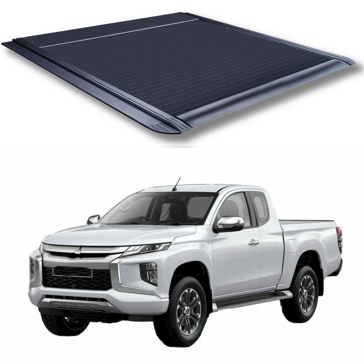 

Top Quality Aluminum Electric Roller Lid Shutter Trunk Bed Cover Tonneau For L200 2013 4Drs