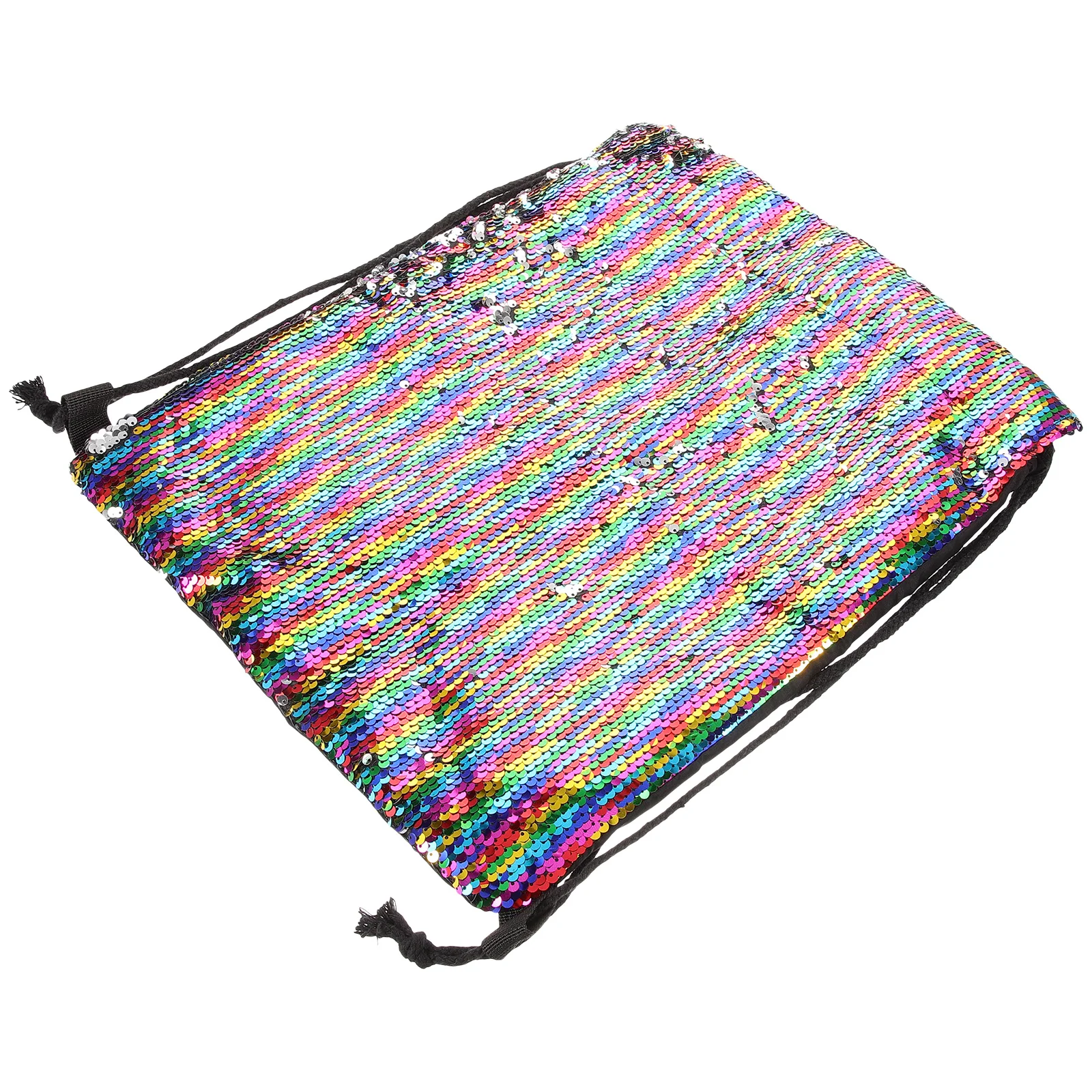 Grote rugzak met trekkoord en sprankelende pailletten, zware sporttas voor heren, dames, buitenreizen, wandelen