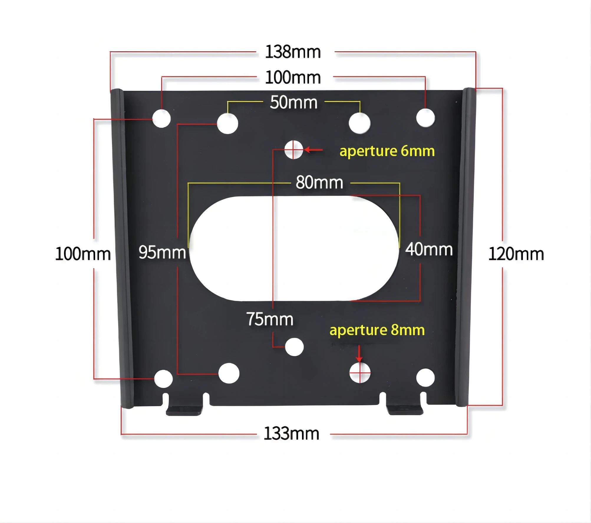 12-32 inch Thickened Steel Plate Universal LCD LED Monitor TV Wall Mount VESA 75/100