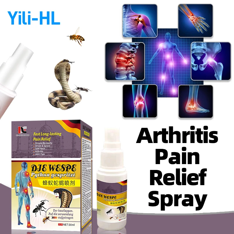 

Germany Joint Muscle Pain Treatment Bee Ant Snake Scorpion Spray For Knee Neck Back Ache Bone Arthritis Pain Relief Medicine