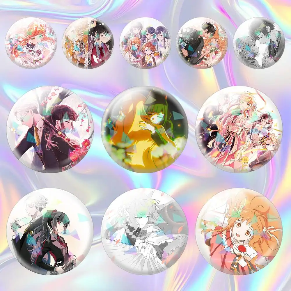 

Anime Hinagiku Kayo Agents of the Four Seasons 75mm 44mm 25mm Brooch Backpack Hat Pins Accessories Toys Badge