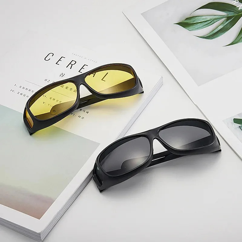 Fashion Vintage Square Frame Unisex Night Vision Glasses Reduce Visual Fatigue Lenses Anti-Glare Anti reflective UV400 Eyewear view 6