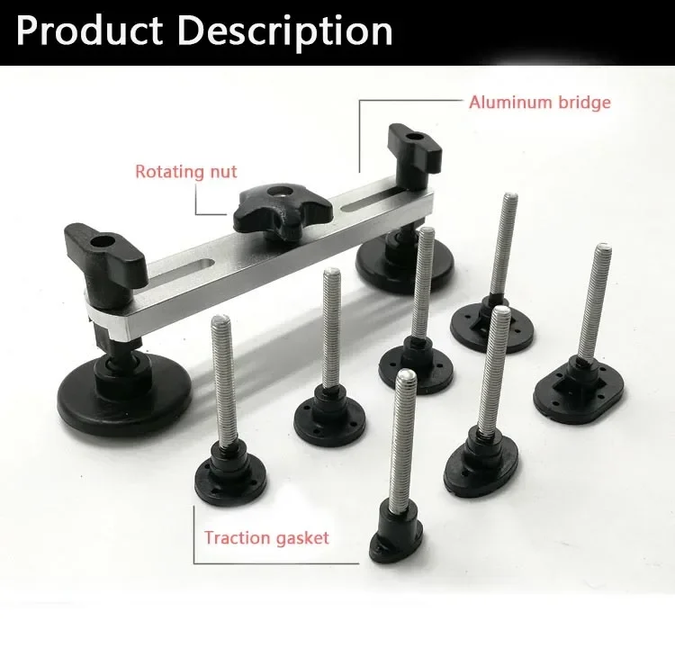 

Upgrade Paintless Dent Repair Kits Puller Bridge Dent Removal Tools For Auto Car Body Motorcycle Refrigerator Dent Repair