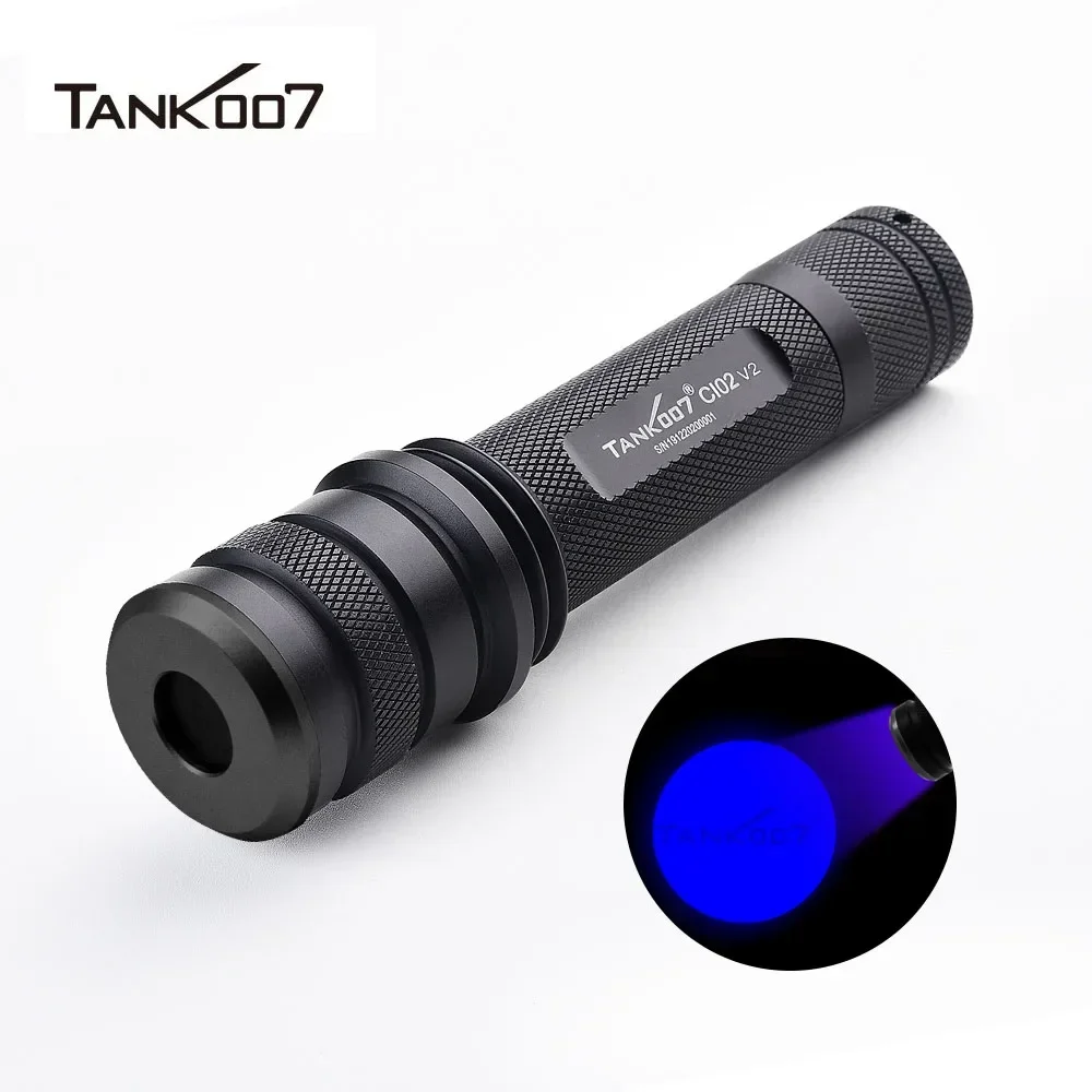 TANK007 Linterna Forense CSI Crime Scene Investigation Forensic Light Source Torch Forensic Kit Uv 365nm Flashlight LED 18650