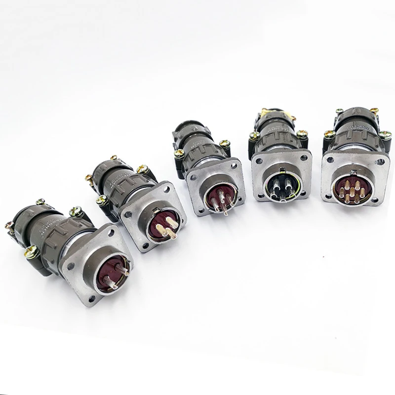 P20K6Q connector  P20J2Q cable plug socket 2pin 3pin 4pin 5pin 7Pin metal connector P20J11Q