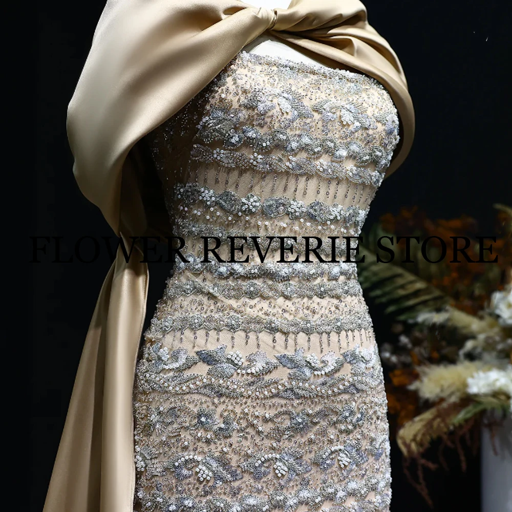 تخصيص جودة عالية أزياء كلاسيكية رائعة الترتر الديكور القوس مستقيم Poretrait فساتين طويلة فساتين حفلة موسيقية