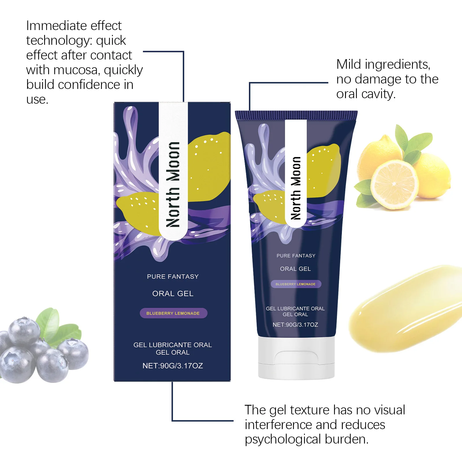 North Moon Oral Nourishing Gels Keep Smoothing Lasting Freshes Remove Bad Breath Travel Kit For Adults Dating Oral Freshing Gel