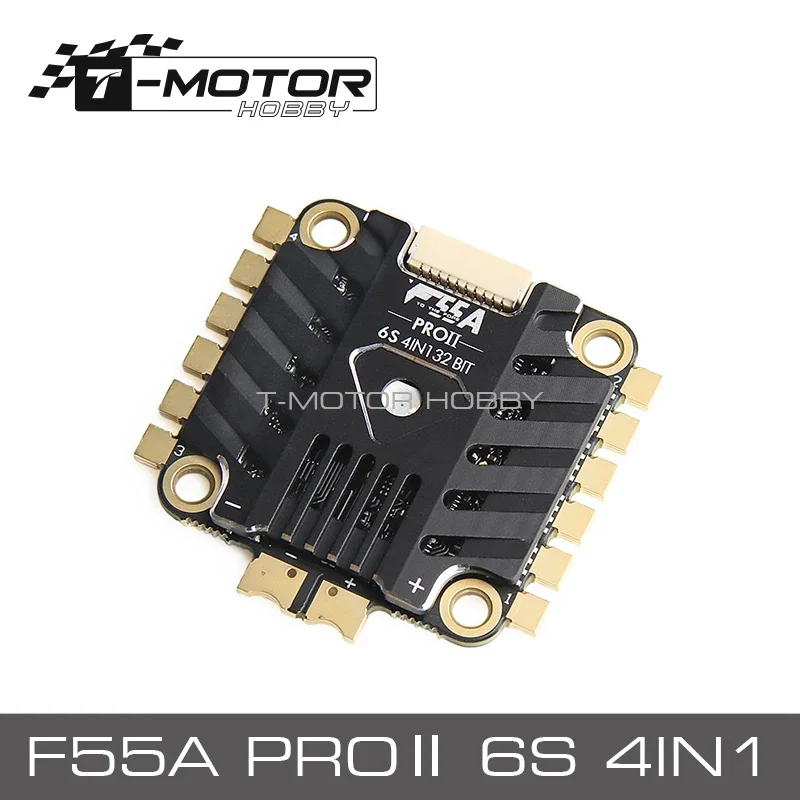 T-Motor 55A PROⅡ 6S 4IN1 LED 32bit / F55A PROⅡ•F3  ESC Electrical Speed Control BEC 10V@2A For FPV motors RC Racing Drone STACK