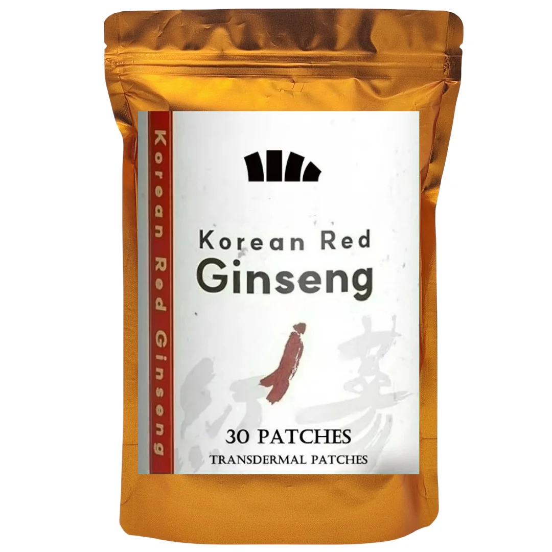 30 Patches Korean Red Panax Ginseng 5000mcg Transdermal Patches Extra Strength Root Extract Patches