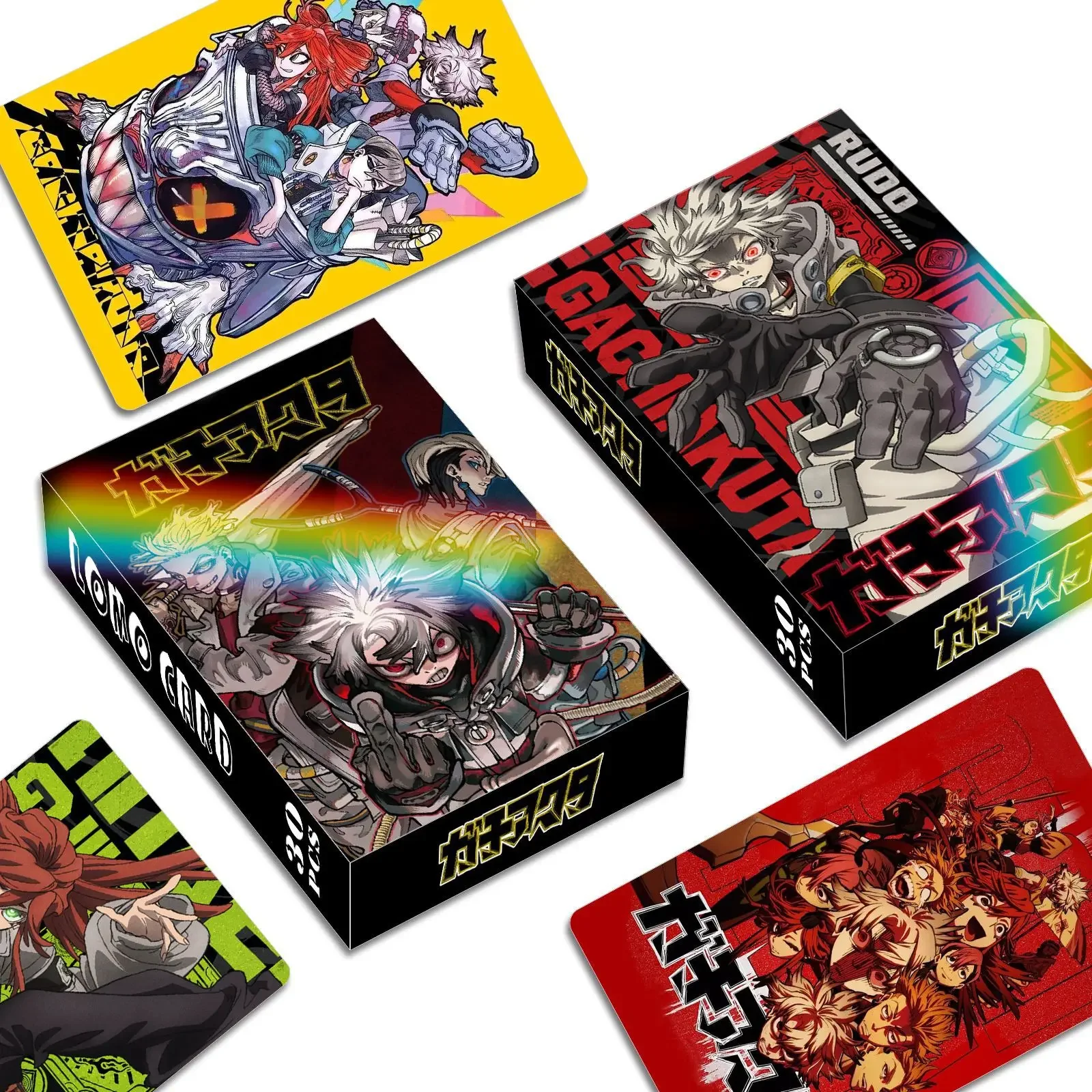 30Pcs/Set Japan Anime Cute Double Sided Printing Laser Cards for Gift and collection