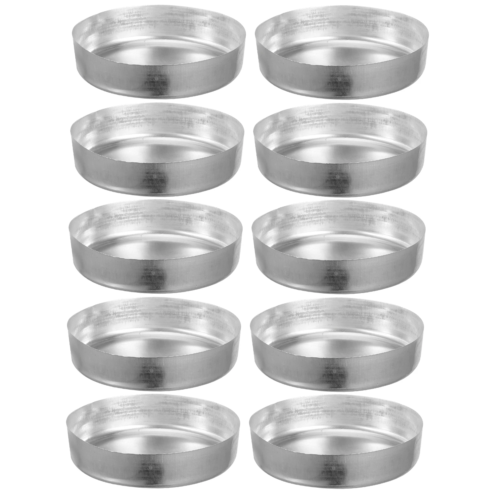 

10pcs Weighing Dishes Laboratory Equipment Silver Tray Chemistry Boats Measuring Trays Powder Liquid Scale