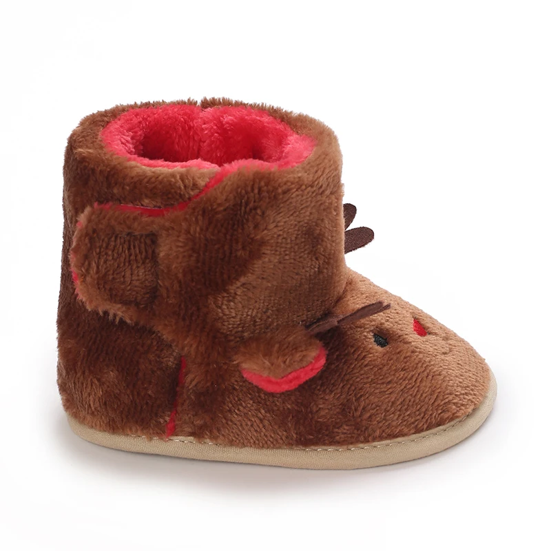 Weihnachten Winter Neue Rollenspiel Niedliche Cartoon Warme Schuhe Baby Stiefel Laufschuhe Winter 0-18 Monate Baby – Detail 14