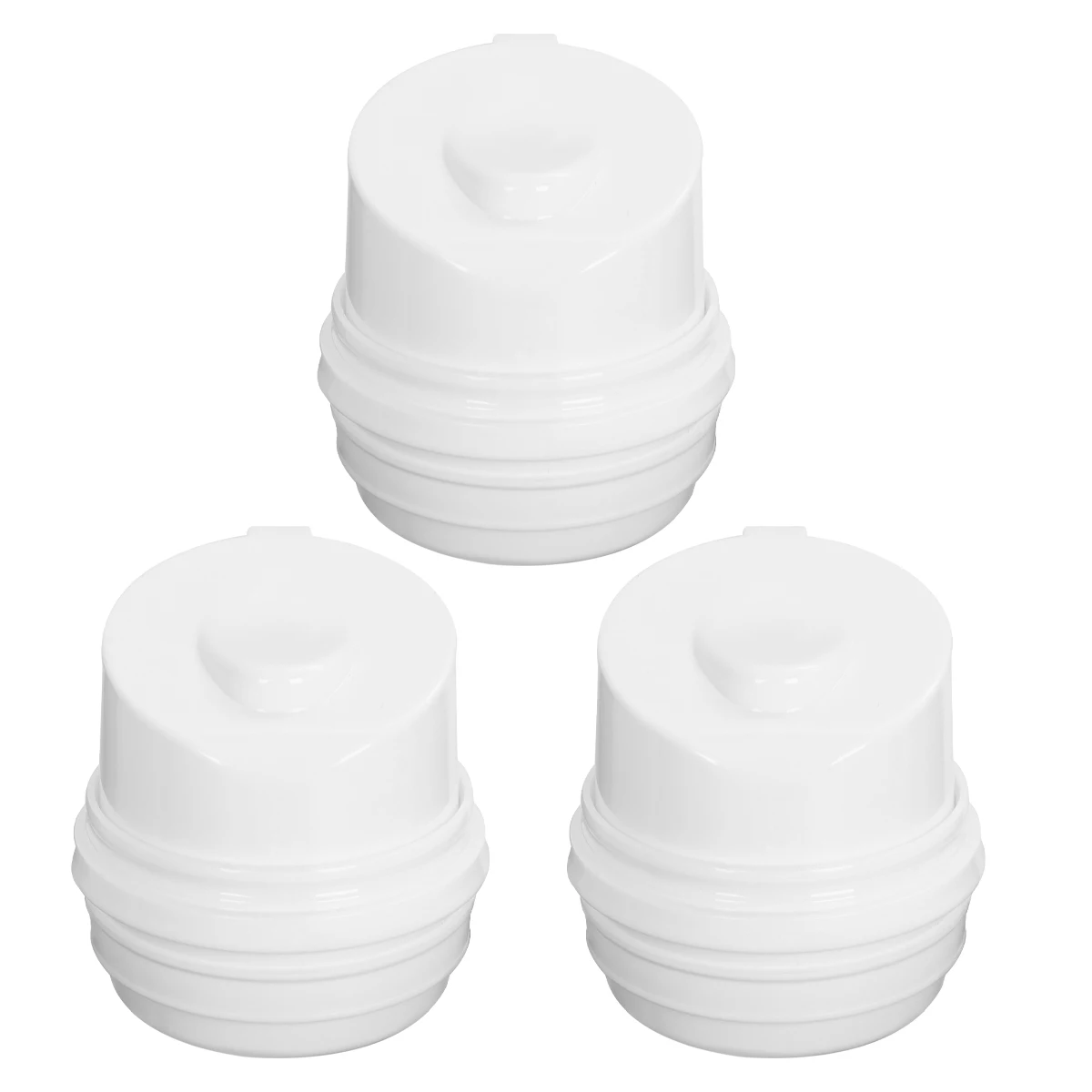 

3 Pcs Plastic Jar with Pump Travel Bottle Refillable Bottles Empty for Liquid Vacuum Sealed Jars