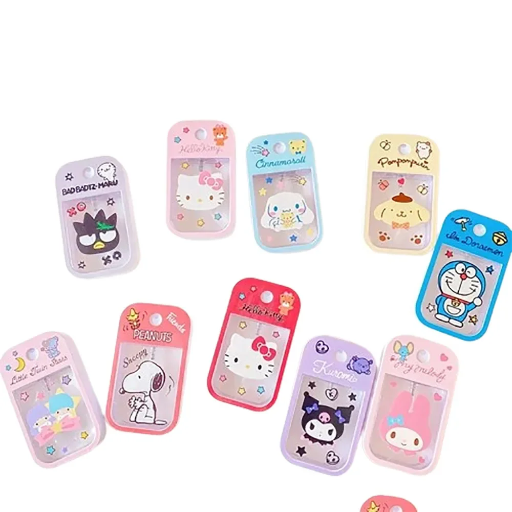 Sanrio voyage bouteille de parfum rechargeable mélodie bouteille d'alcool Kawaii Kuromi cannelle cadeaux garçons cadeau pour enfants