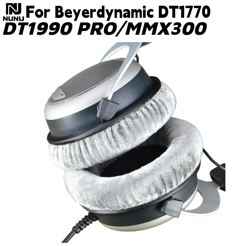 

NUNU Replacement velvet Ear Pads For Beyerdynamic DT1770 DT1990 PRO / MMX300 Headphones Ear Cushions comfortable to wear