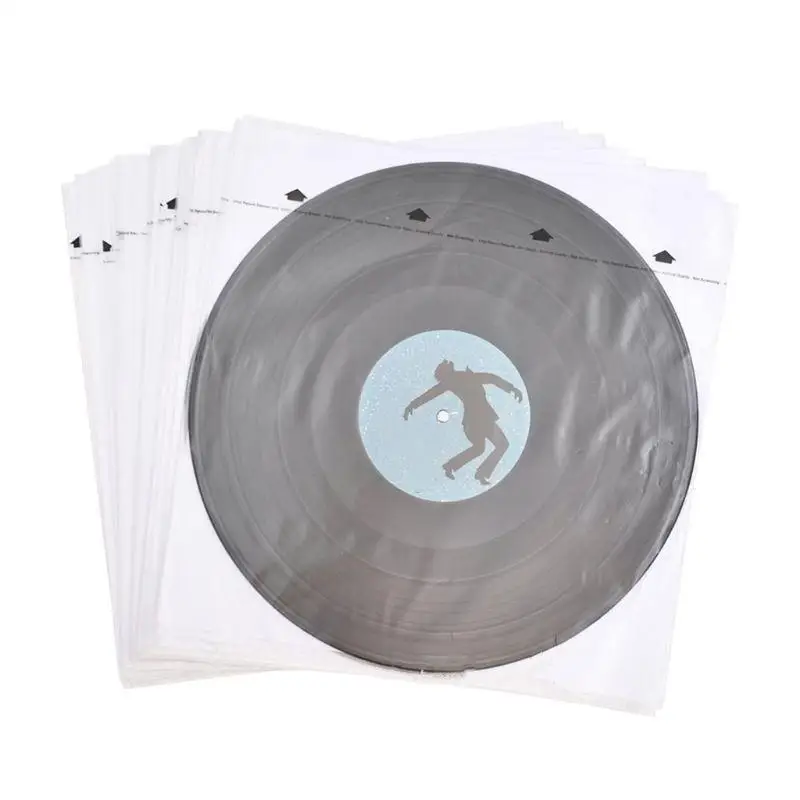Y1UB 20 Pieces Three-layer Hdpe Film +Rice Paper Inner Bag  Protective Decorative for 12 Inches Vinyl Record Accessories