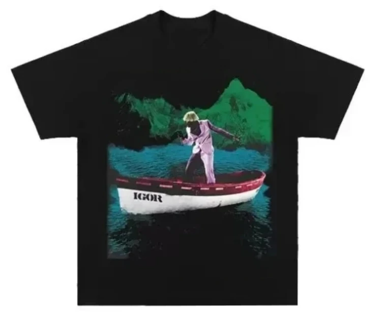 

2025 Summer Retro Trend Portrait T Shirt Streetwear Tee Men Tops Casual Harajuku Y2K Hip Hop Rapper Singer Nostalgic Loose