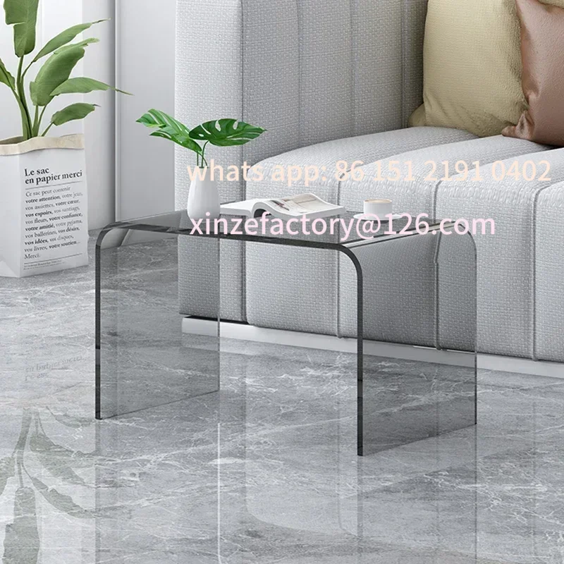 

Customizable Acrylic Coffee Tables Sofa Small Side Table Modern Bedroom Nightstands Piaochuang Tea Desk Storage Desks Nordic Fur