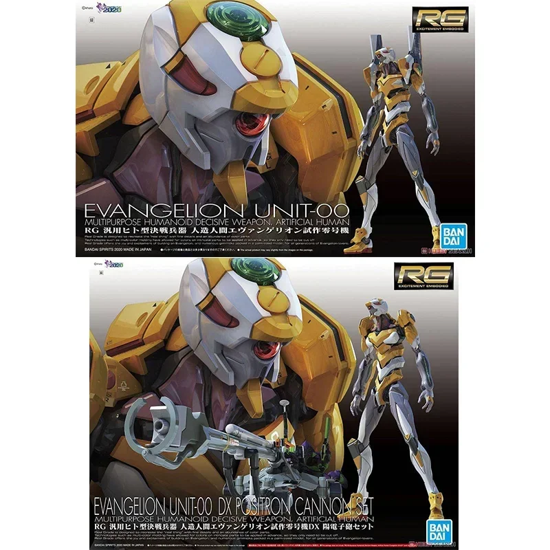Oryginalna figurka akcji Bandai RG EVANGELION UNIT-00 -01 -02 -03 -04 -06 -08, model anime, zabawka, prezent, przedmiot kolekcjonerski