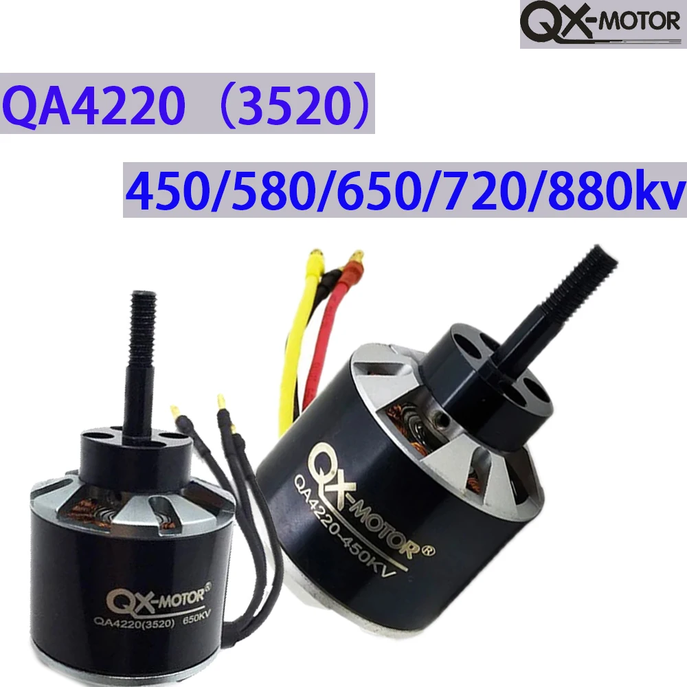 QX-MOTOR QA4220(3520)450KV 580KV 650KV 720KV 880KV Brushless Motor For RC Fixed Wing Drone Airplane