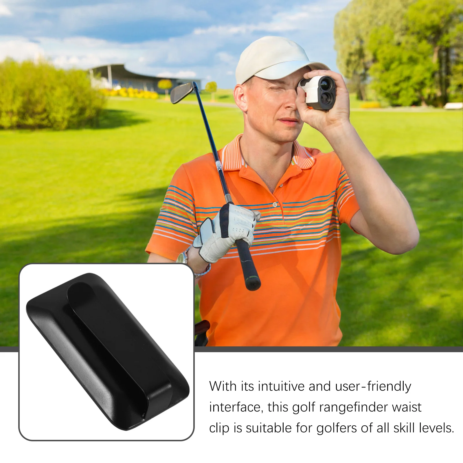 

Rangefinder Waist Clip Heavy Duty Metal Belt Mount for Golf Range Finder Distance Measurement Tool Accessory Outdoor Use