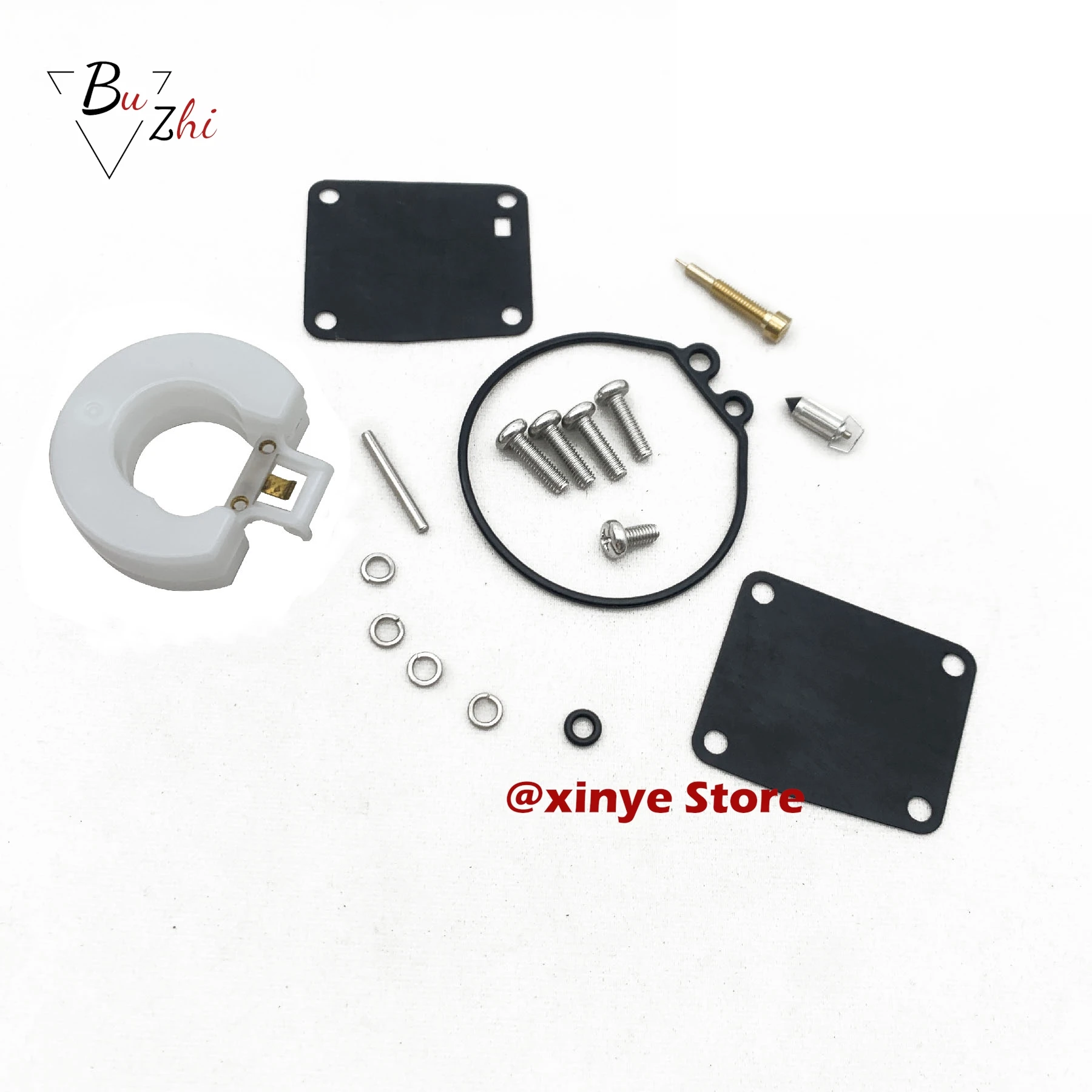 6G1-W0093 Carburetor  Repair Kit gasket with float for Yamaha 2-Stroke 3 6 8 HP Outboard 6G1-W0093-00 18-7765 6G1-W0093-01