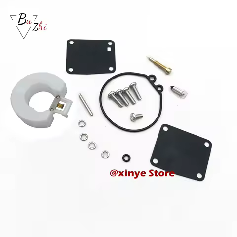 6G1-W0093 Carburetor Repair Kit gasket with float for Yamaha 2-Stroke 3 6 8 HP Outboard 6G1-W0093-00 18-7765 6G1-W0093-01