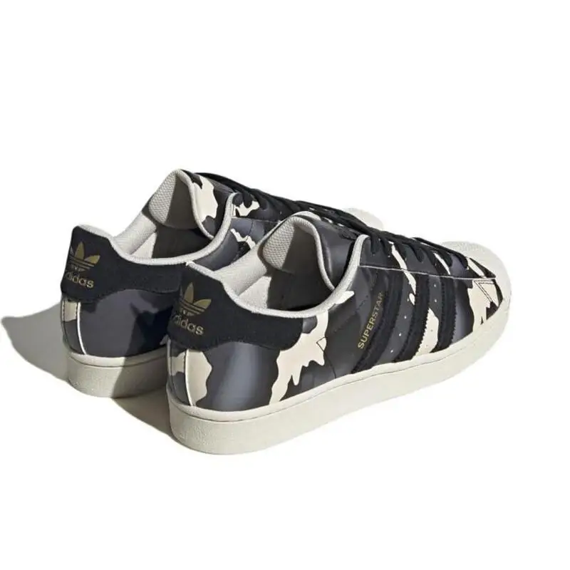 Adidas Originals Superstar Camo Men's and Women's Lightweight Comfortable Wear Resistant Low Top Skate Shoes