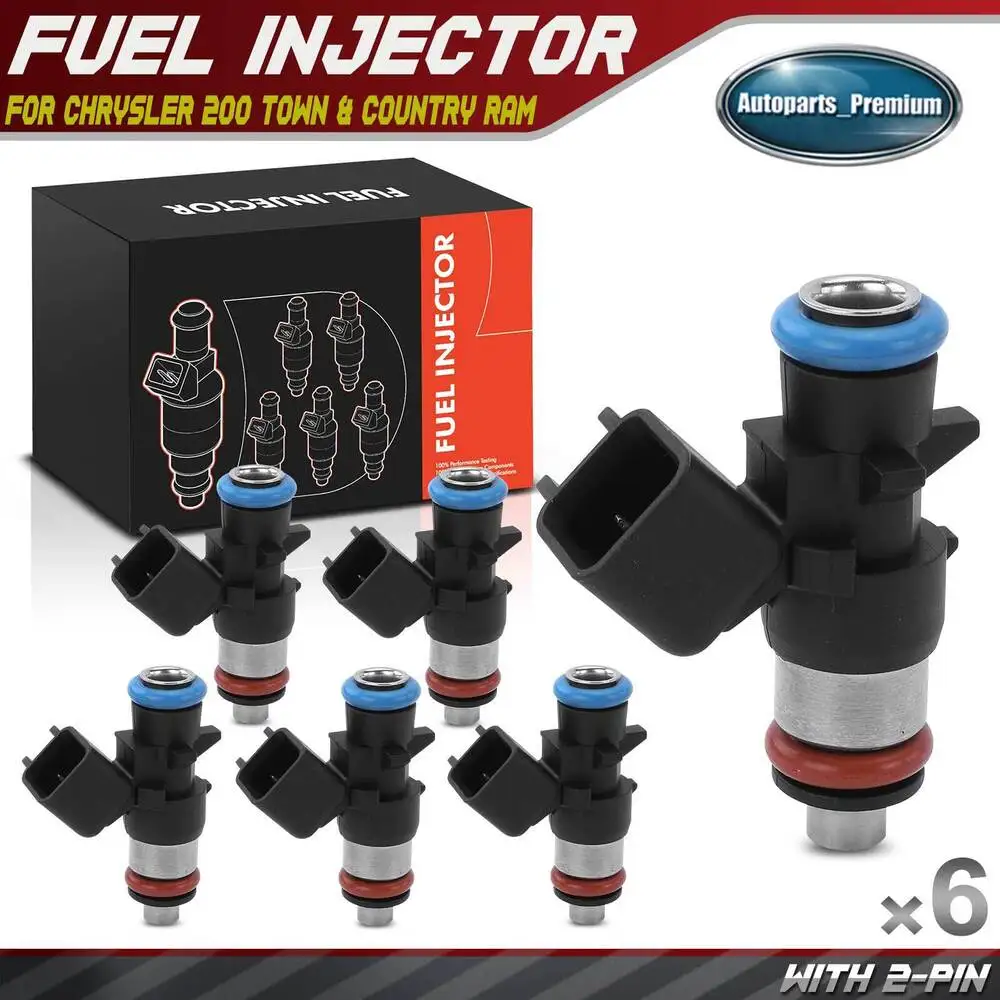 

6x Fuel Injector for Chrysler 200 Town & Country Dodge Ram 1500 Jeep Volkswagen