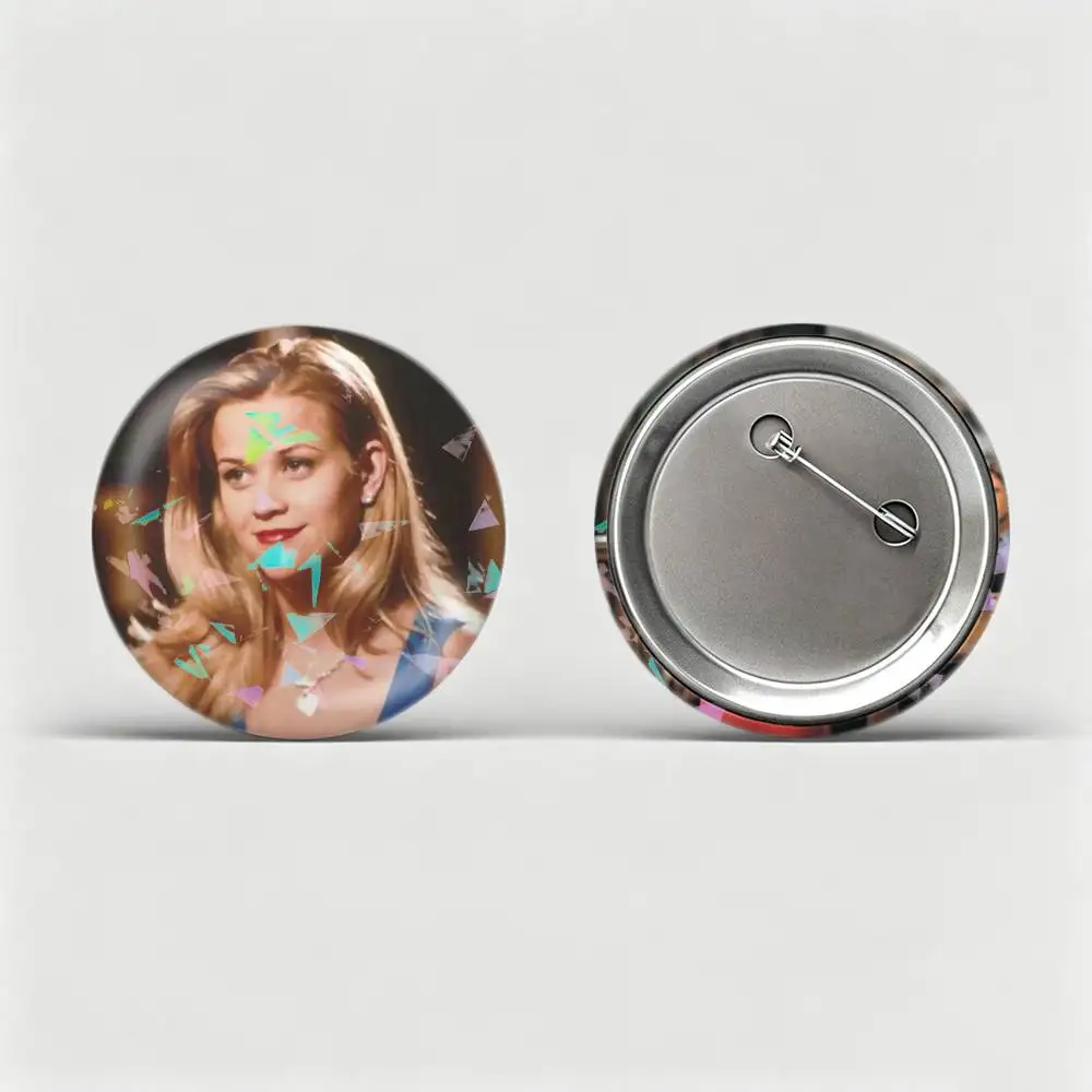 E-Elle Woods Bruiser R-Reese  Custom Tinplate Round Button Badge Pins Brooches