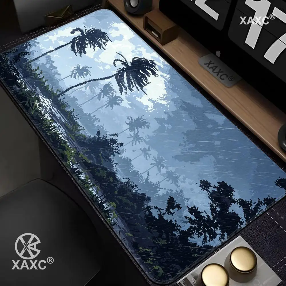Mosaic Style Rainy Day Mouse Pad large keyboard mouse desk pad non-slip rubber gaming mouse pad laptop mouse carpet HYBXXC
