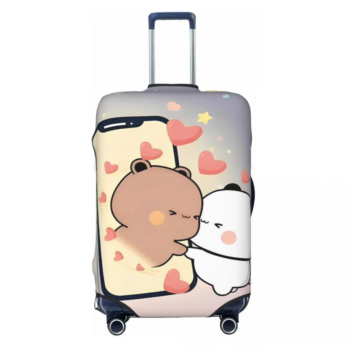 Bubu Dudu Suitcase Cover Love Vacation Business Strectch Luggage Accesories Protection