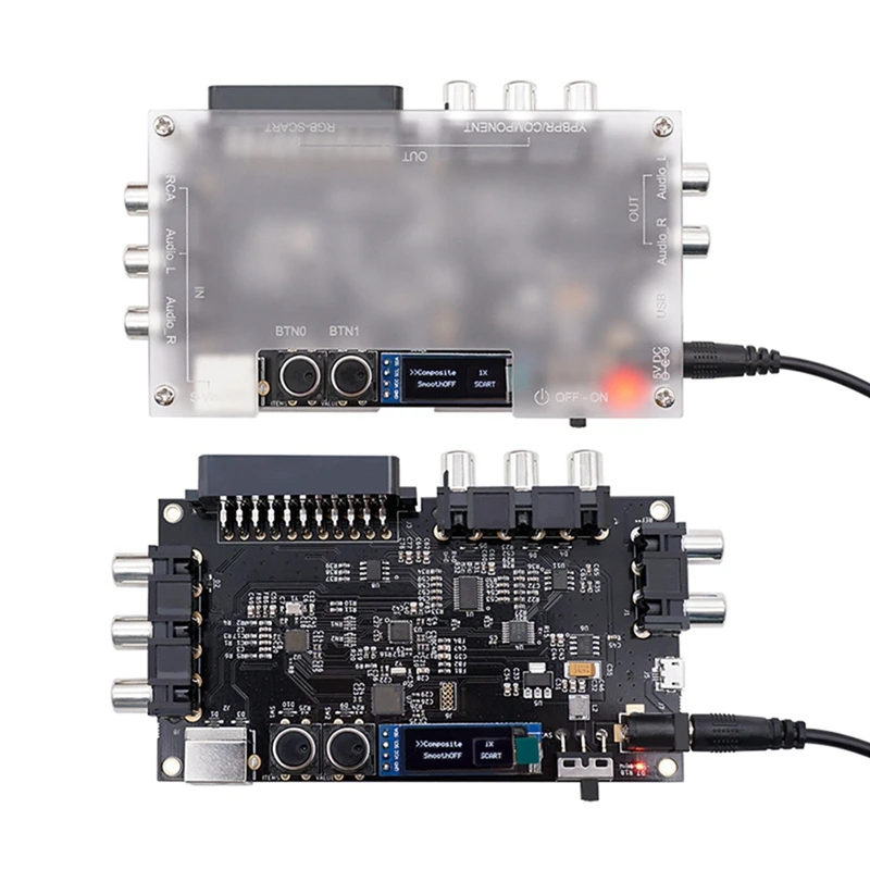 OSSC Add-On Board With Composite And S-Video Input Linedouble And Smoothing Mode For NTSC PAL Retro Game Consoles