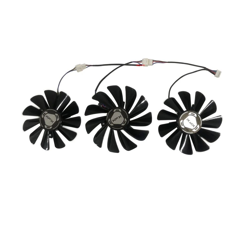 3Pcs/Set,FDC10U12S9-C,Graphics Card Fan,GPU VGA Cooler,For XFX RX 5700 XT RX5700XT,Video Cards Cooling,Replace CF1010U12S