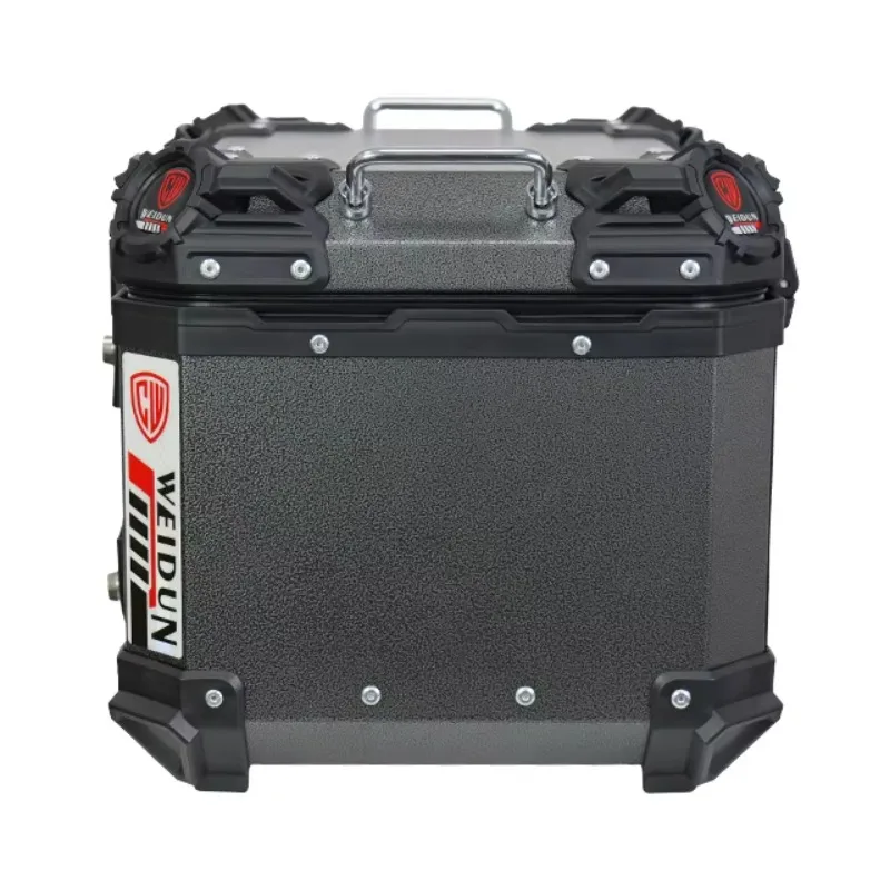 STLF 45L مقاوم للماء جودة عالية الألومنيوم دراجة نارية الذيل صناديق الجانب صندوق دراجة نارية الغطاء العلوي