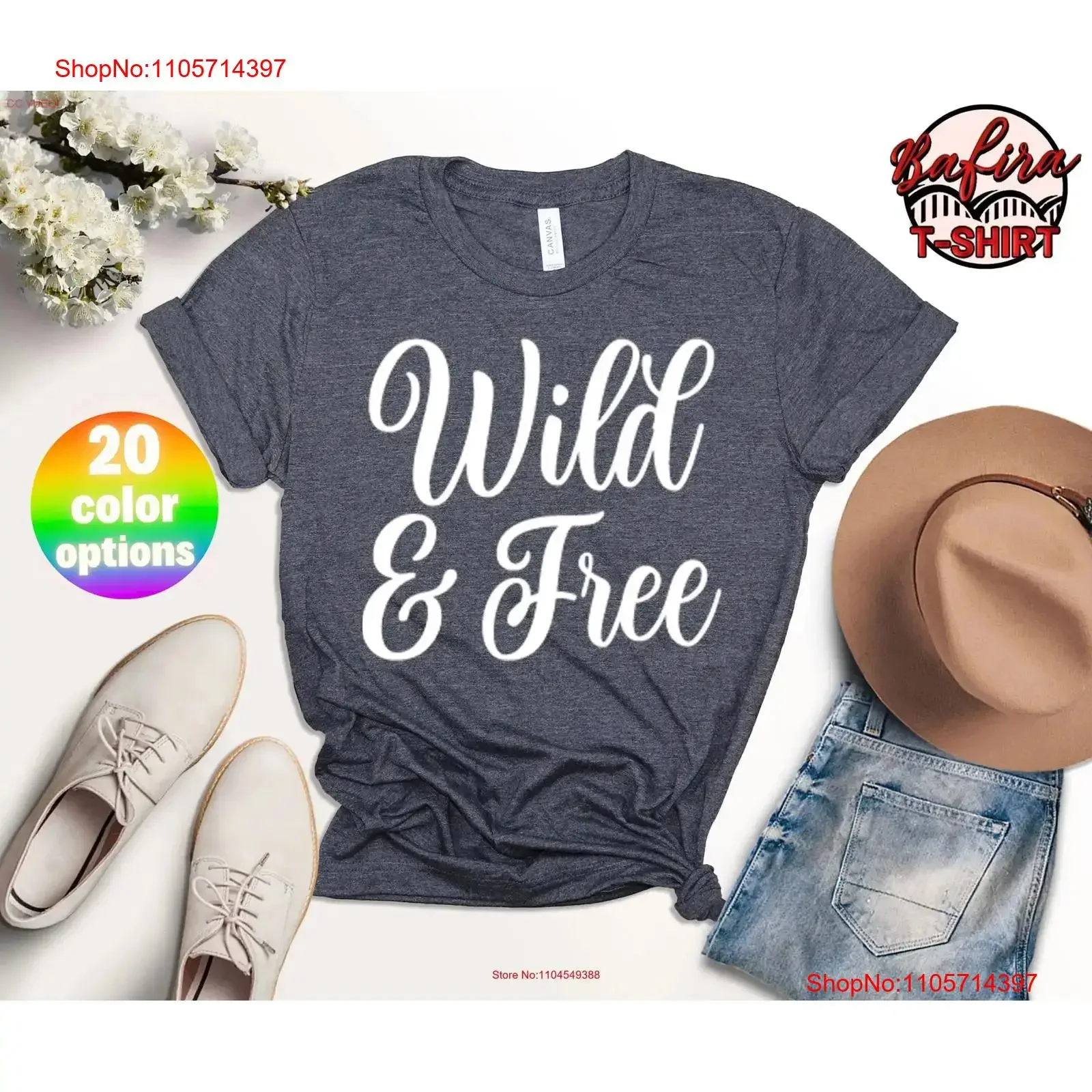Wild And Free T Shirt All Good Things are Outdoor Camping Bohemian Clothing Positive Quote Hiking vintage Washed homme