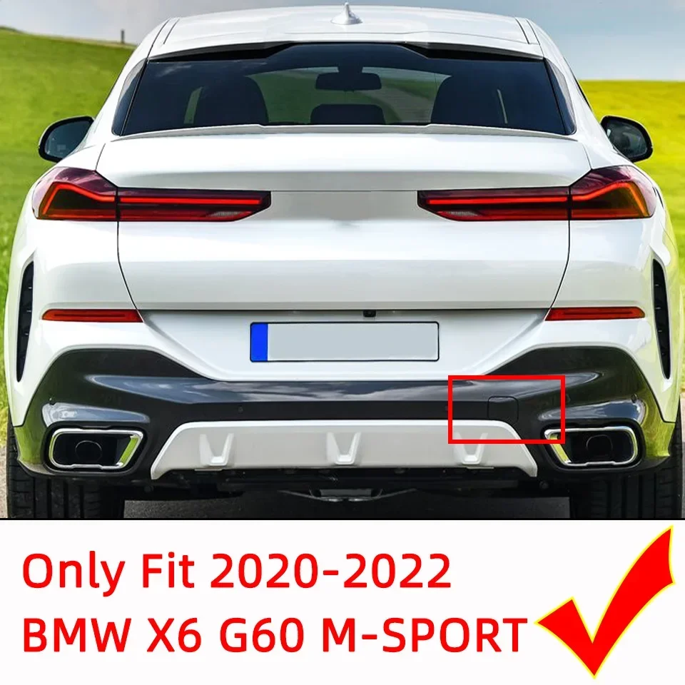 Rear Bumper Towing Hook Eye Cover Lid For 2020 2021 2022 Bmw X6 M-Sport G06 30dX 30iX 40iX M50dX M50iX#51128069967 Hauling Cap