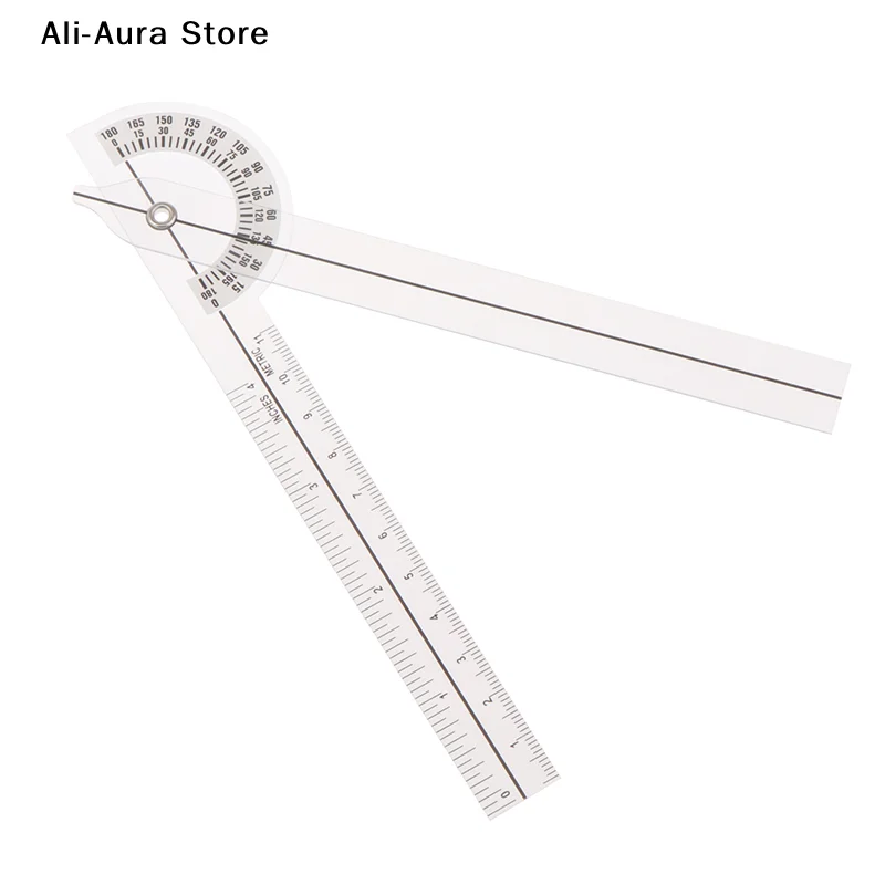 1Pcs Cheap Wholesale PVC  Finger Goniometer Plastic Protractor 180 Degree Angle Ruler Finger Ruler