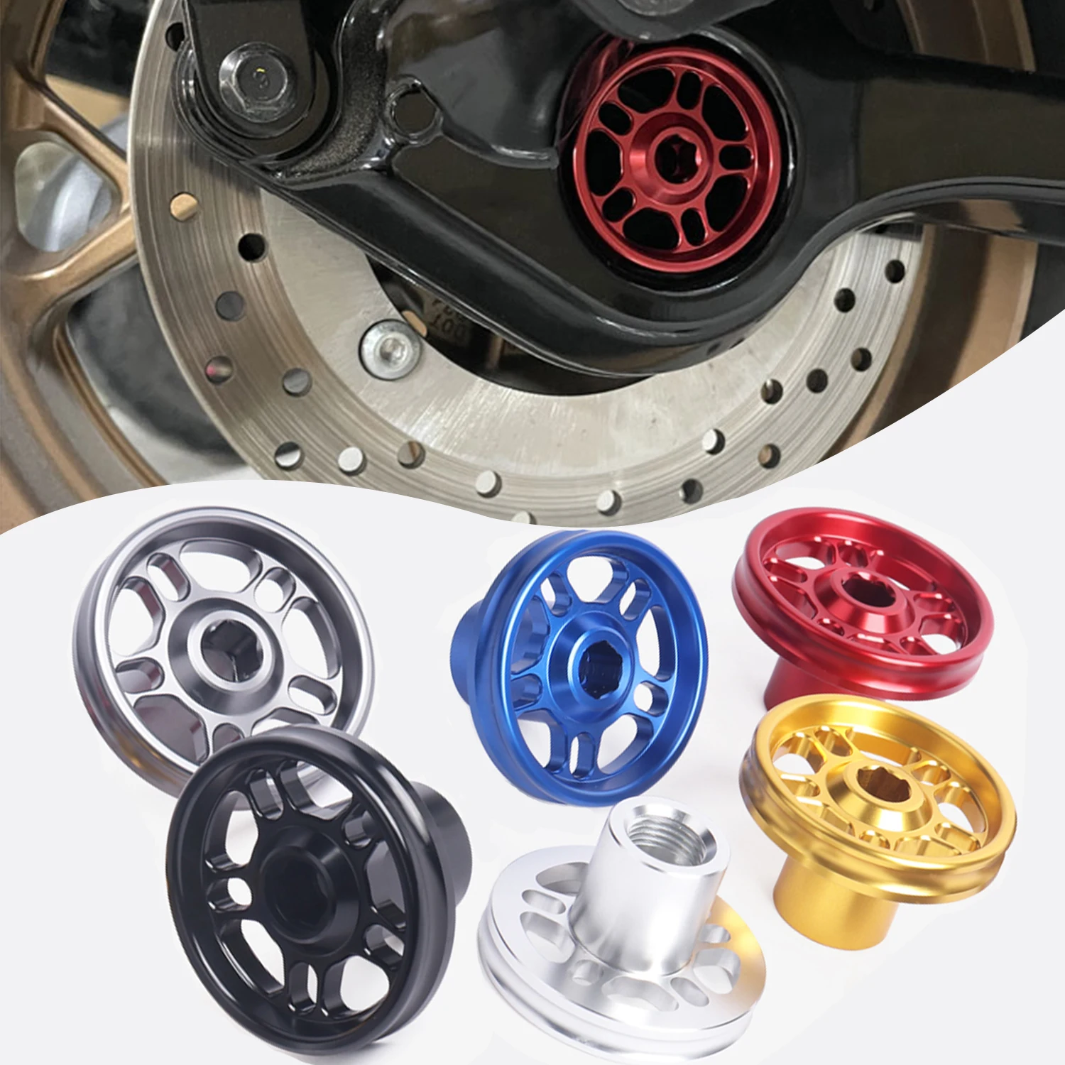 

Motorcycle Rear Wheel Axle Screw Nut Cover Plug CNC Aluminum for Yamaha XMAX250 300 400 2017-2024 2022 2023 X-MAX300 Accessorie