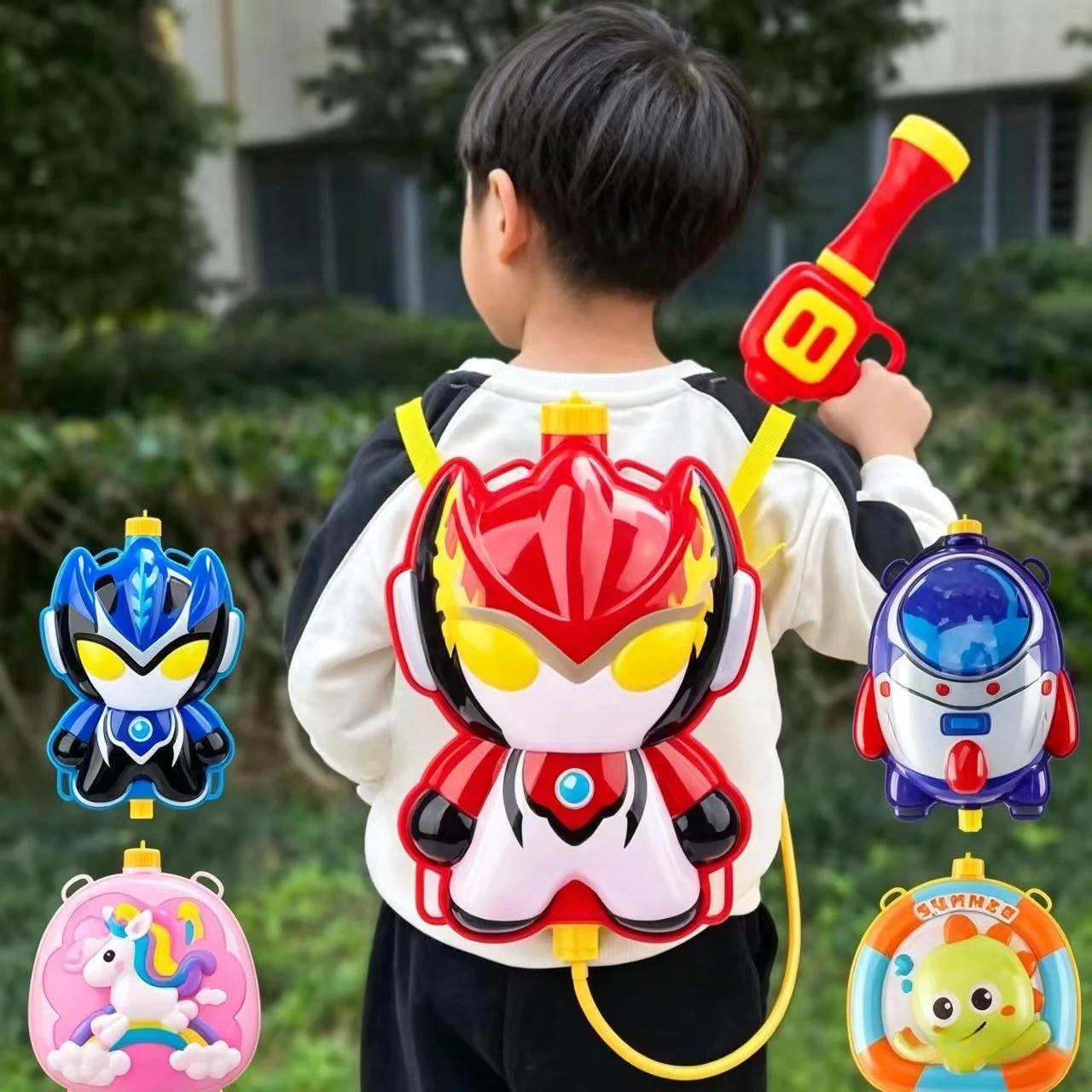 Children Backpack water gun Toys Summer Outdoor Beach Pool Garden Fight Games Kids Water fight Watergun outing toy Gifts